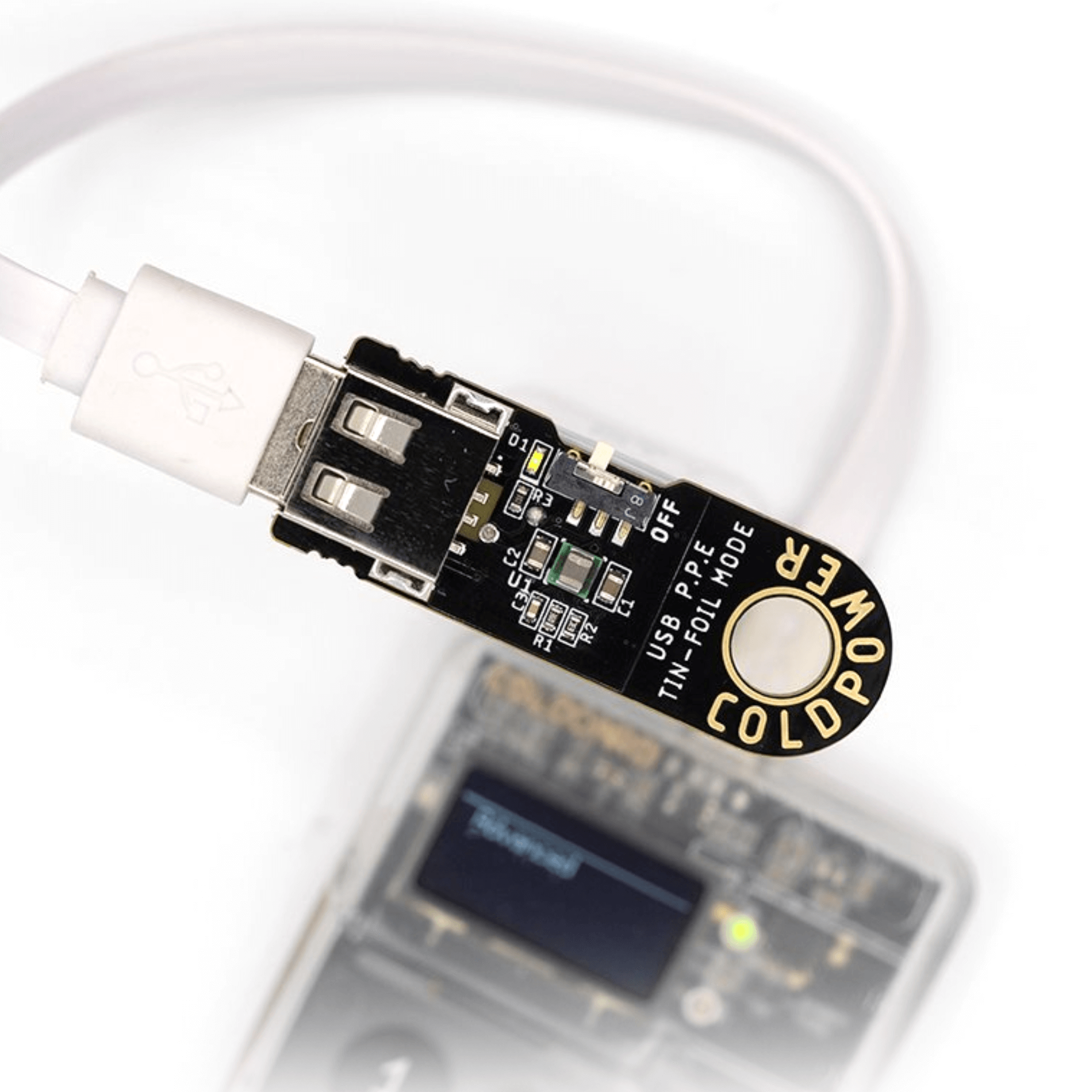 Coinkite Accessories Coldpower Adapter Connected To Wallet