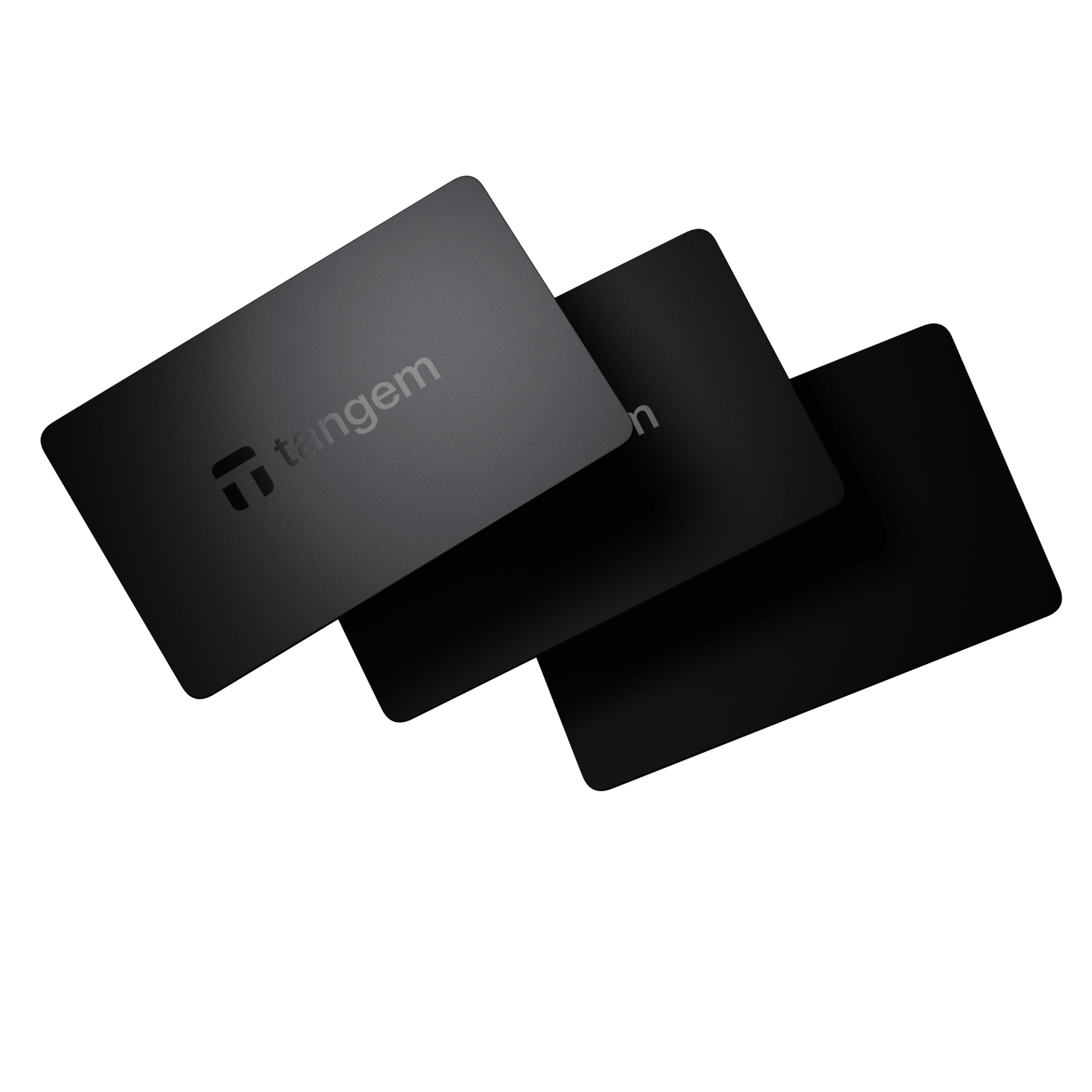 Tangem Wallet 2.0 3 Card Cryptocurrency Hardware Wallet Side Angle