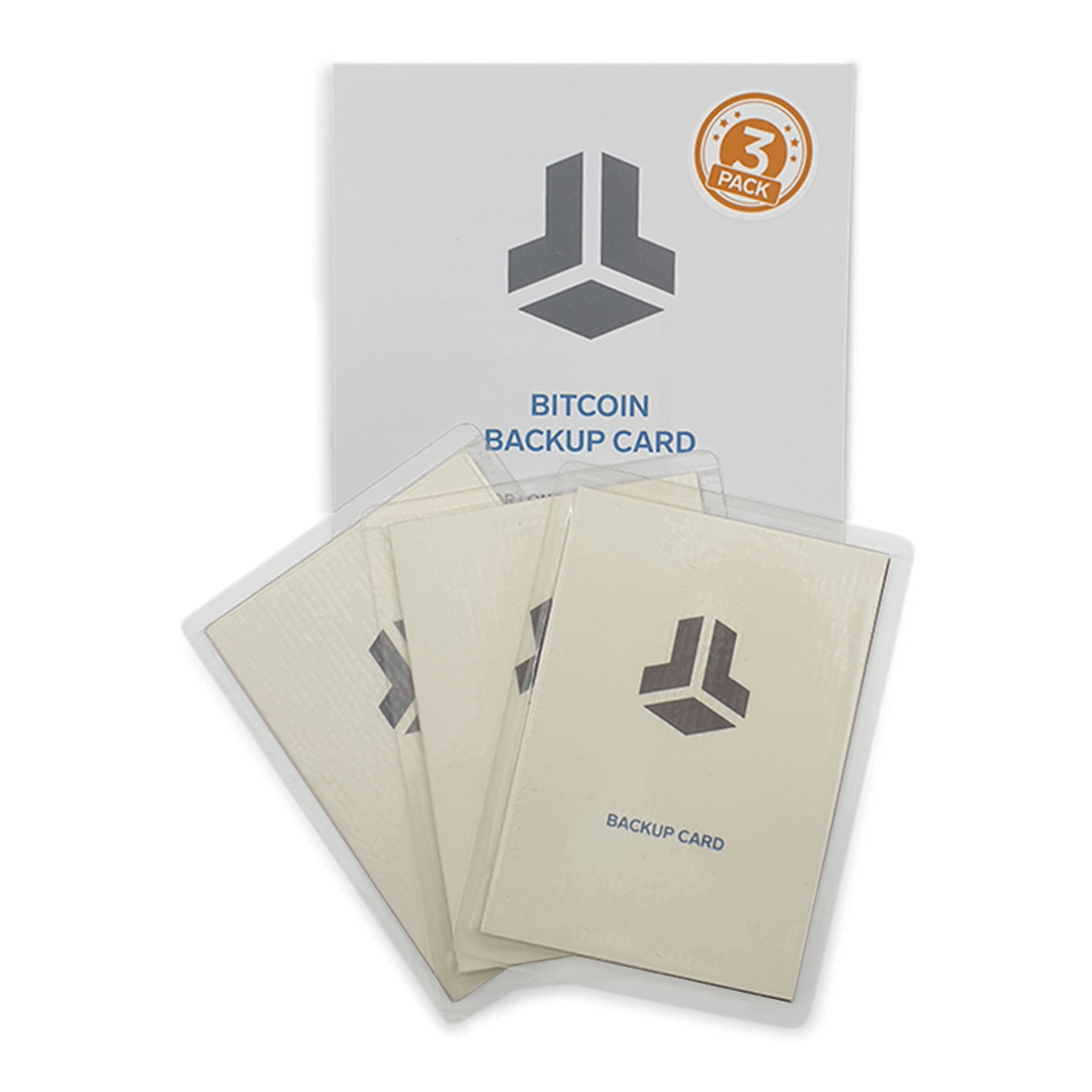 BitBox Seed Phrase Storage Backup Cards 3-Pack