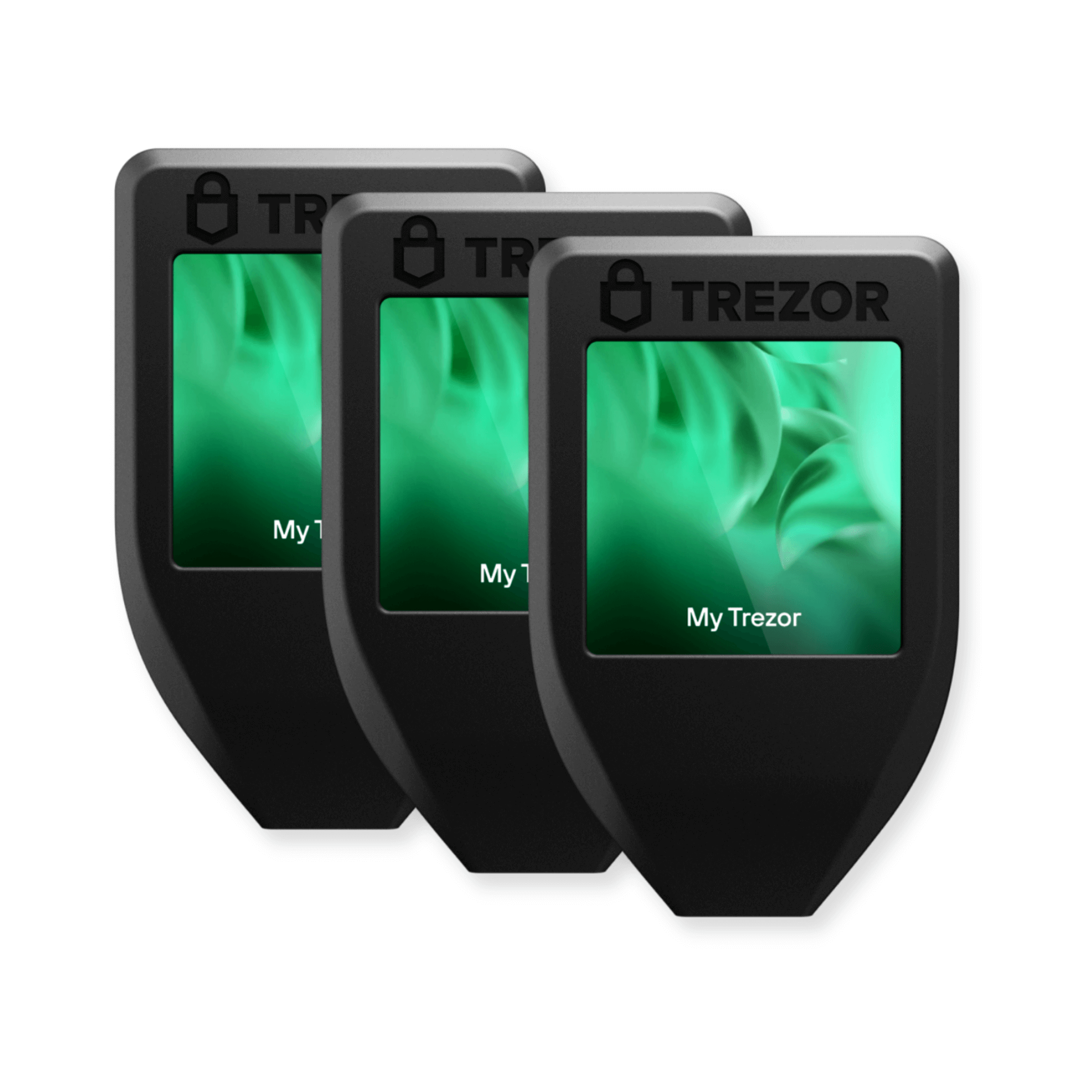 Trezor Model T Pack of 3 Cryptocurrency Hardware Wallets