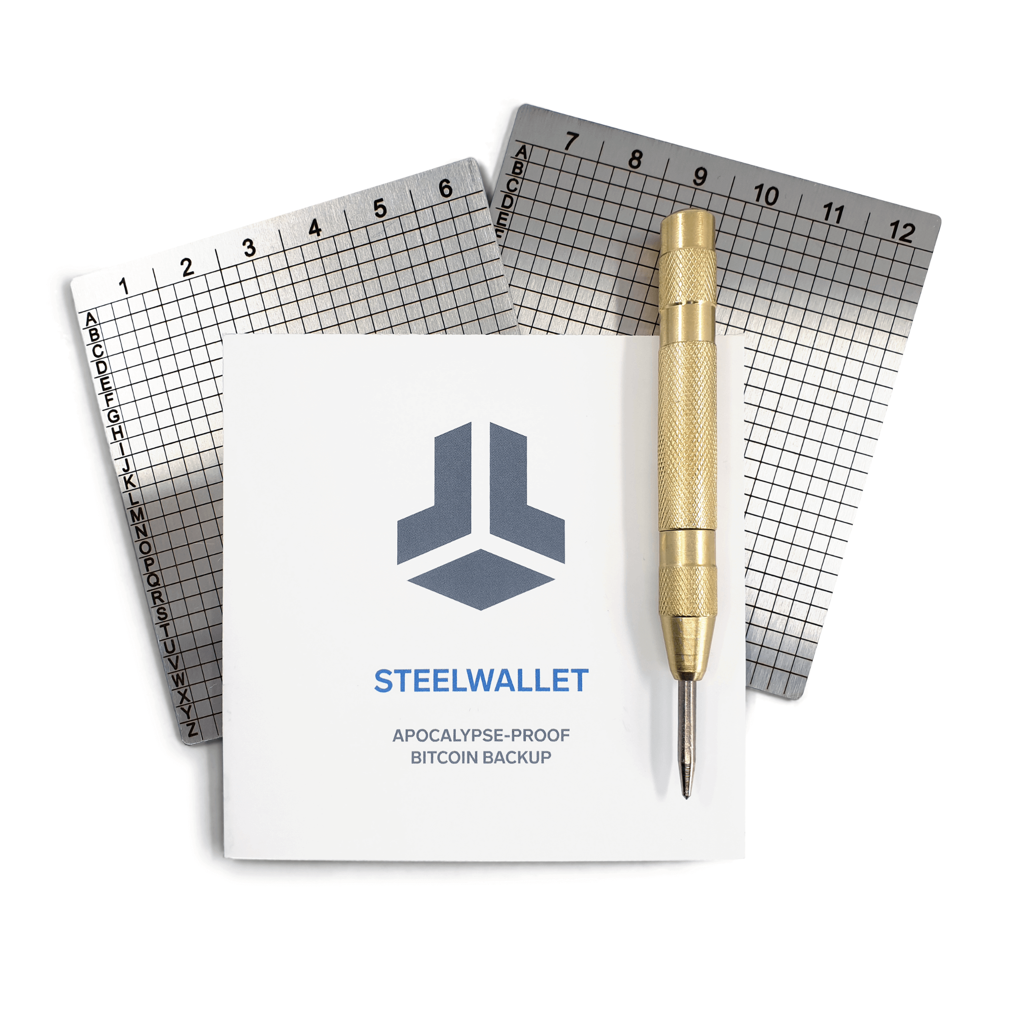 BitBox SteelWallet Seed Phrase Storage Contents