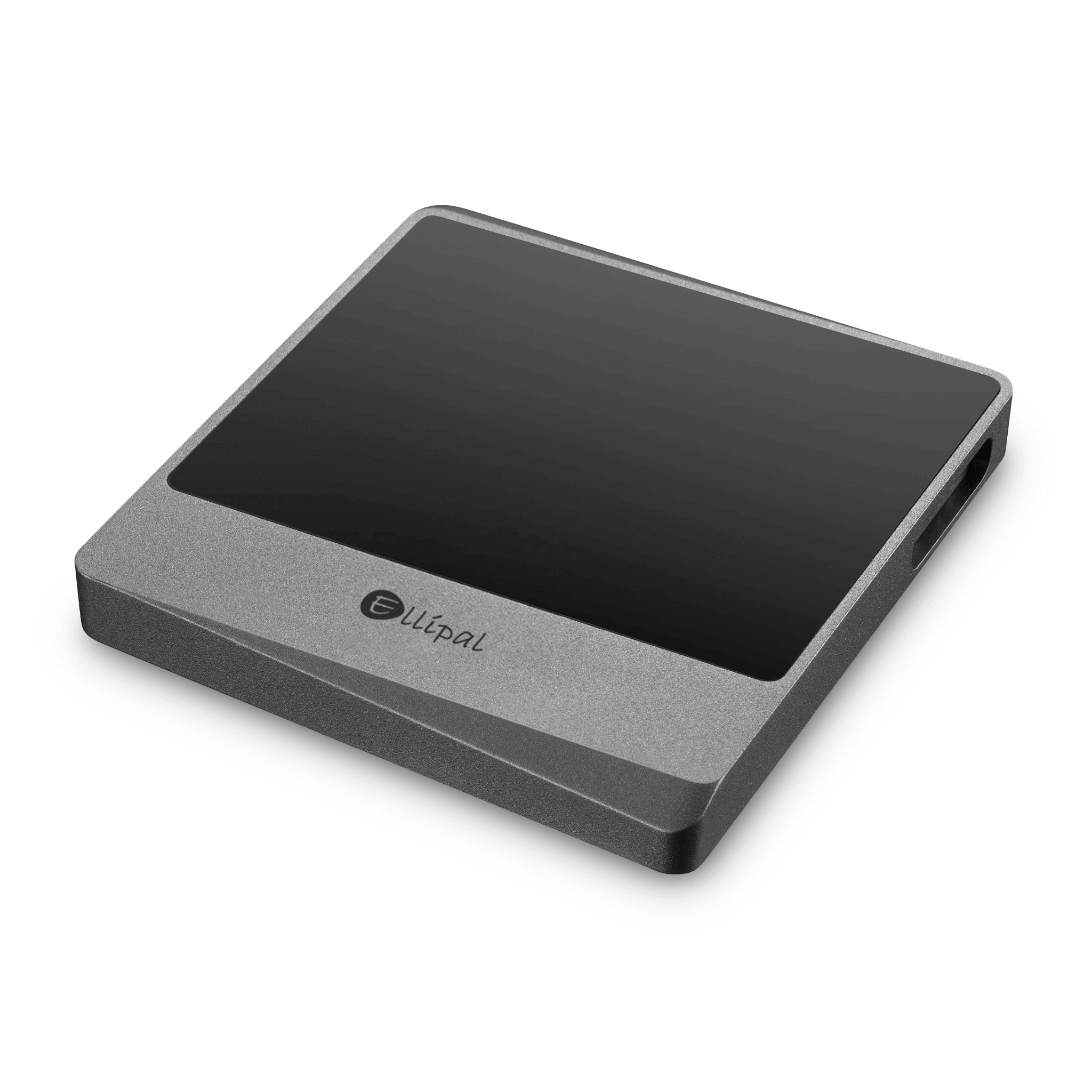 Ellipal Titan Mini Grey Cryptocurrency Hardware Wallet Flat Angle