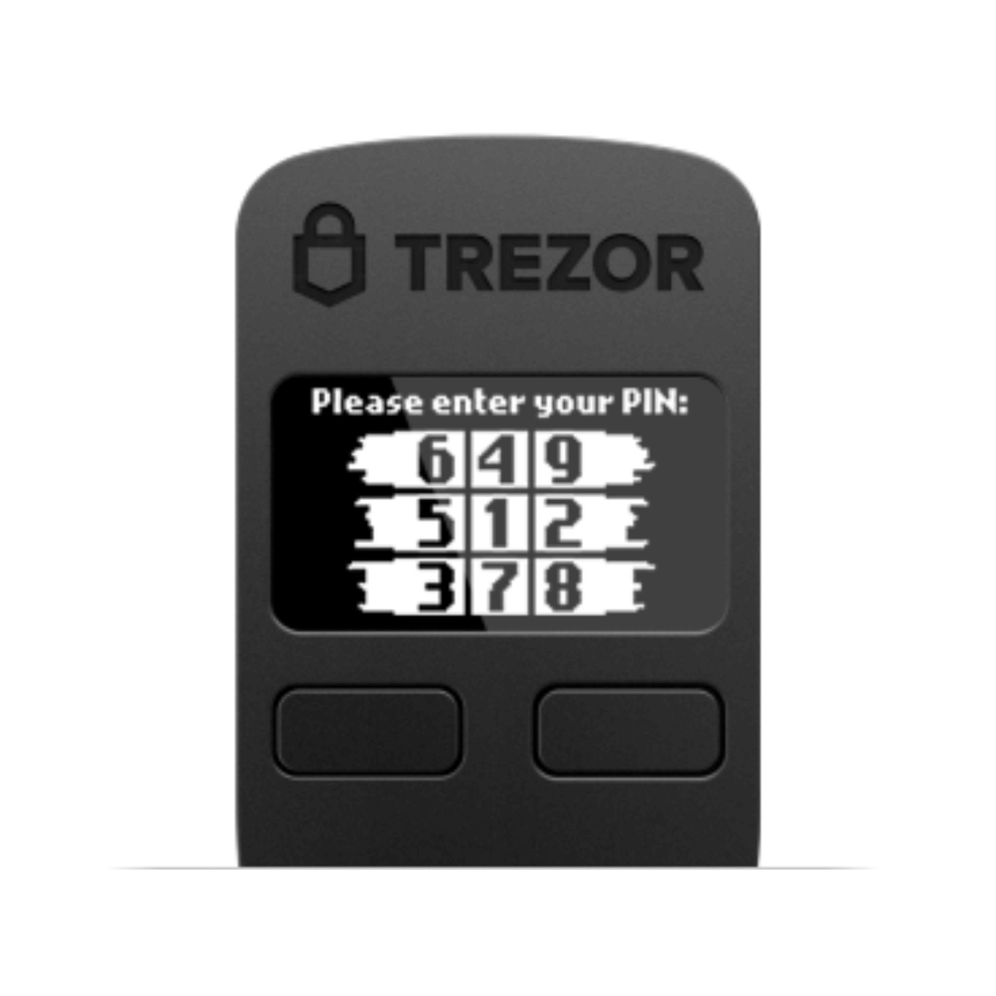 Trezor Model One Cryptocurrency Hardware Wallet Pin Feature