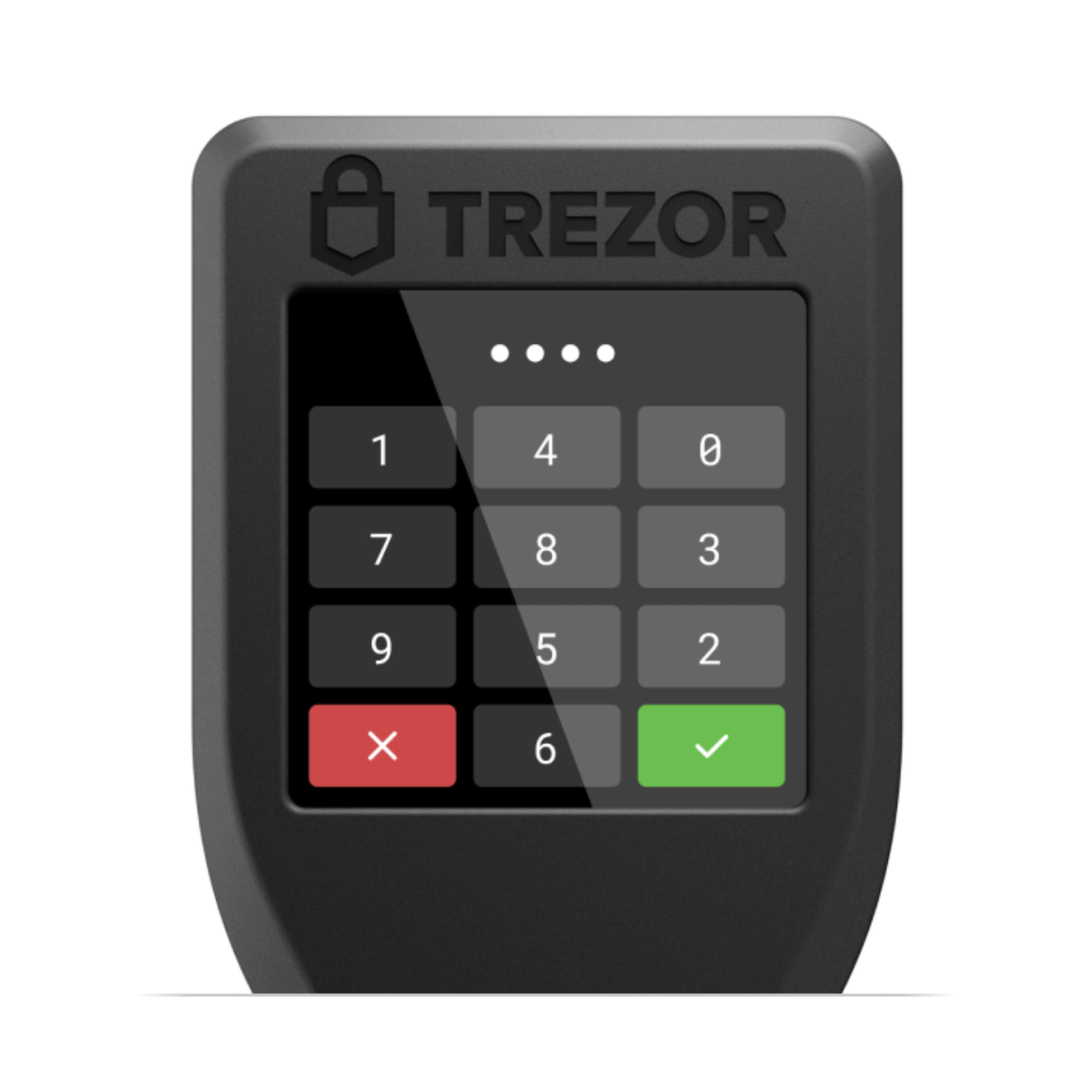 Trezor Model T Cryptocurrency Hardware Wallet Pin Feature